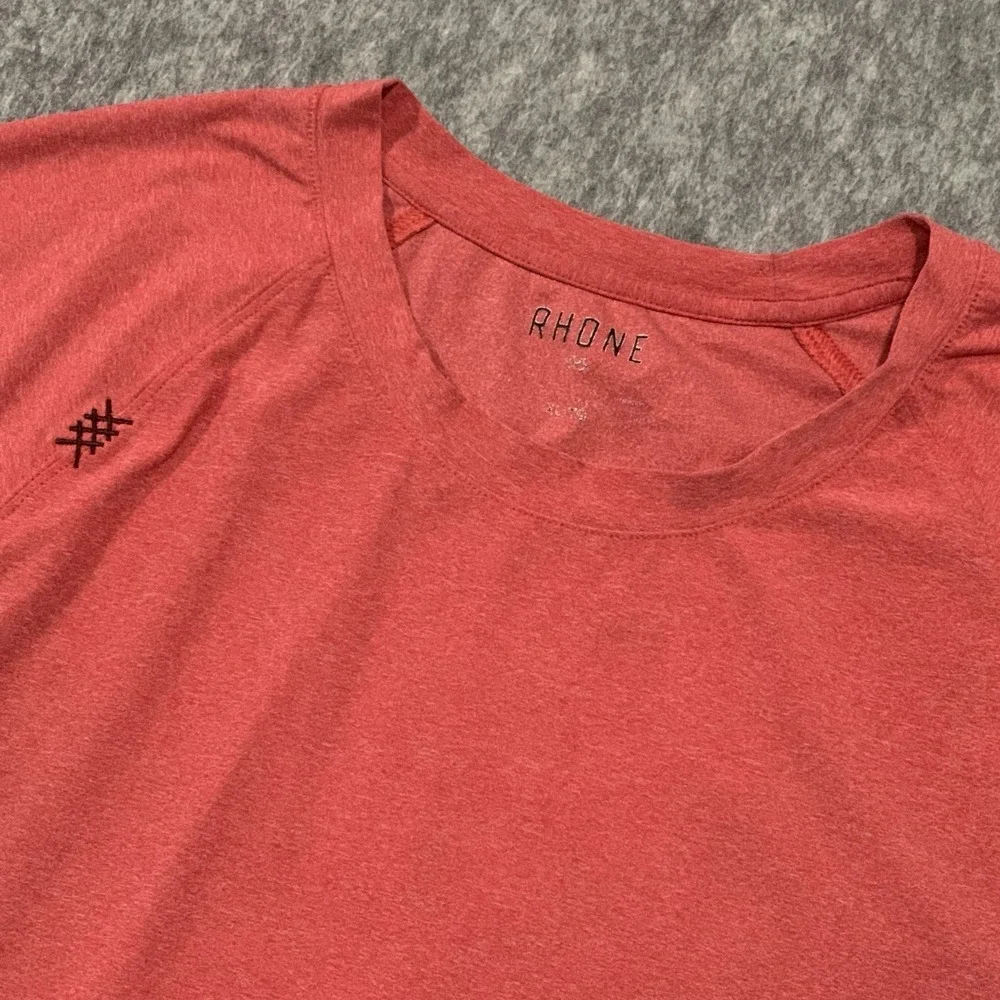 Lot of 2 - RHONE Men's Reign Short Sleeve Shirts Athleisure Comfort Red Blue XL - Picture 7 of 16